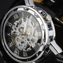 Silver Skeleton Automatic Men’s Watch