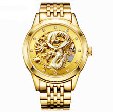 Unisex Automatic Skeleton Dragon Watch