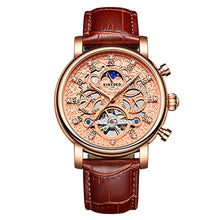 KINYUED Luxury Skeleton Watch