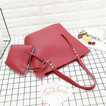 4Pcs Women Leather Bag