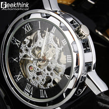 Silver Skeleton Automatic Men’s Watch